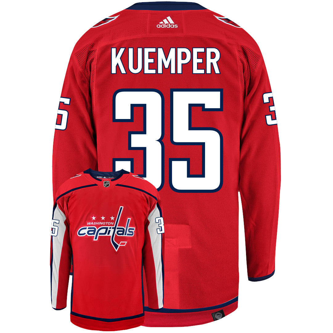 Darcy Kuemper Washington Capitals Adidas Primegreen Authentic NHL Hockey Jersey